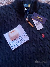 Polo Ralph Lauren Maglione a zip + omaggio cuffie 
