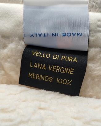 Coperta matrimoniale in lana merinos 