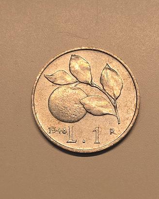 Numismatica Moneta Lira 1 del 1948
