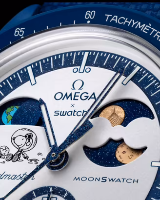 OMEGA SWATCH GOLD MISSION TO EARTHPHASE MOONSHINE