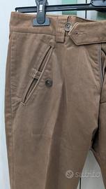 Pantalone marrone Sober elegante con stile vintage