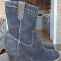 scarponcini con zeppa 37 wrangler 