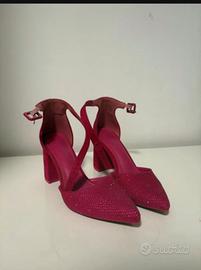 Tacco fucsia donna
