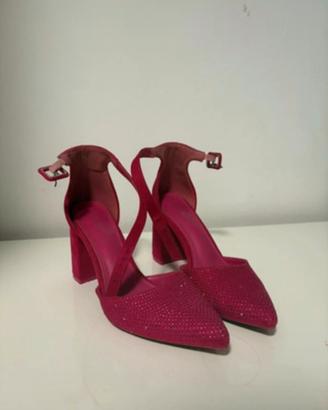 Tacco fucsia donna