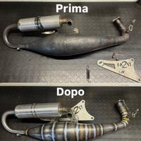 Restauro scarichi moto e scooter 2 tempi