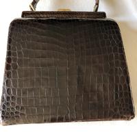 Borsa vintage anni 70vero coccodrillo