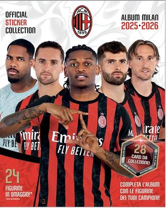 STICKER Album MILAN 2025/2026 + SET COMPLETO 216 f