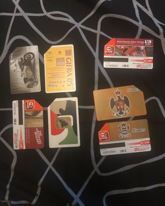 Lotto 7 schede telefoniche rare usate