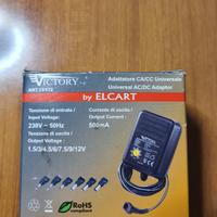 Alimentatore AC/DC 220V/500mA 6 spinotti