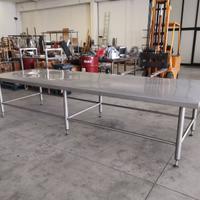 TAVOLO INOX USATO 3870x1380mm