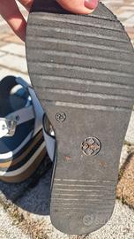 Sandali zeppa bianchi in pelle – n. 38