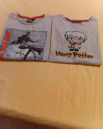  2 magliette: Harry Potter e Star Wars