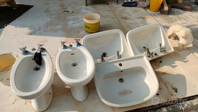 lavandini e bidet in ceramica 