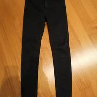 pantaloni da ragazza in jeans blu scuro taglia 40