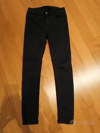 pantaloni da ragazza in jeans blu scuro taglia 40