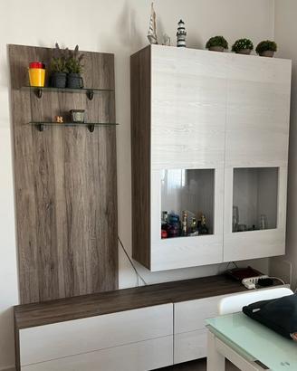 Mobile in Legno Bianco/Marrone