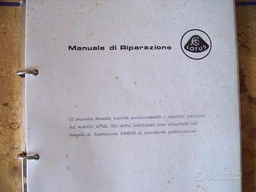 TALBOT LOTUS–MANUALE D’OFFICINA-ORIGINALE