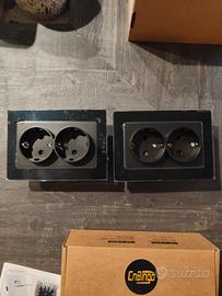 Prese schuko doppia a muro