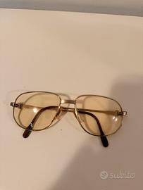 Occhiale vintage “Desil” placcato in oro 14K