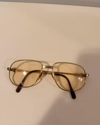 Occhiale vintage “Desil” placcato in oro 14K