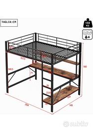 Letto a castello 140X200