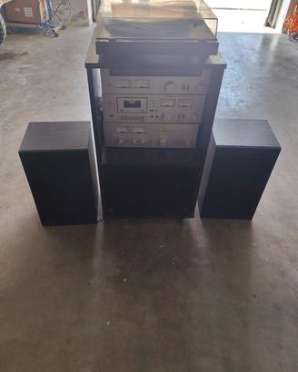 stereo con giradischi vintage 