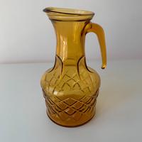 Caraffa Vintage in Vetro Ambrato anni 70