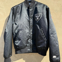 Starter x NFL Oakland Raiders Vintage Satin Bomber