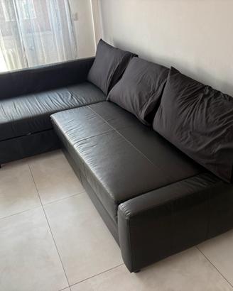 Divano angolare nero