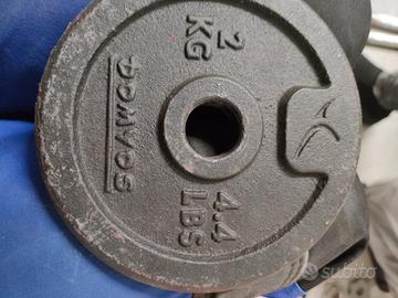 SET PALESTRA COMPLETO MANUBRI PESI E BILANCERE VAR