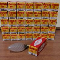 STOCK 36 PZ.  LAMPADA TORTIGLIONE SM. E14 220V 60W