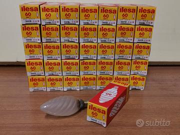 STOCK 36 PZ.  LAMPADA TORTIGLIONE SM. E14 220V 60W