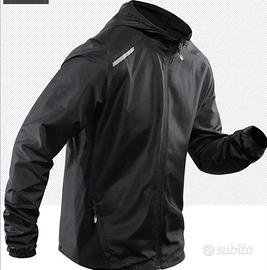 Giubotto giacca running anti vento traspirante