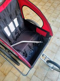 carrello per bambini con attacco per bicicletta 