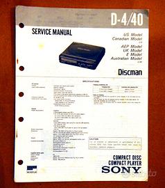 SERVICE MANUAL DISCMAN D40