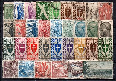 CAMEROUN Francese Francobolli diversi