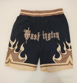 pantaloncino nero e marrone