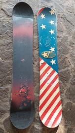 Tavole da snowboard Dakine e Blackhole 140cm