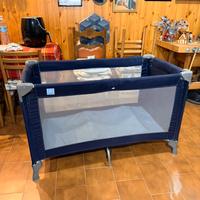 Lettino da campeggio blu