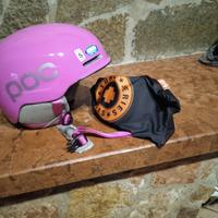 Set sci POC + Spy Optic – Casco taglia S + Mascher