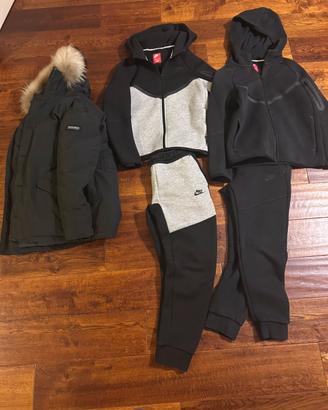 Tute tech nike e piumino woolrich