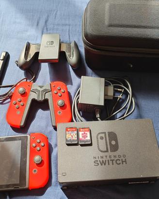 Nintendo switch con accessori