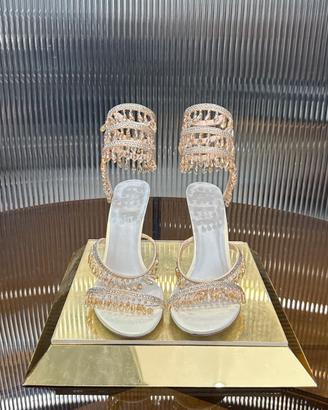 Sandali con tacco alto RENECAOVILLA Crystal Snake