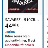 Corde Savarez x Chitarra Classica 