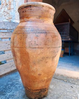 Grande Giara Siciliana Antica in Terracotta -