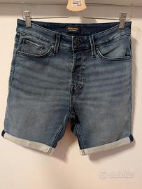 Shorts jeans Jack & Jones Indigo Knit uomo tg S