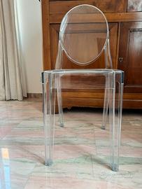 Sedie trasparenti senza braccioli