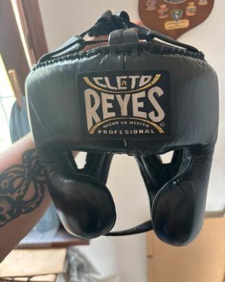 Caschetto da boxe, Cleto Reyes nero pelle tg M