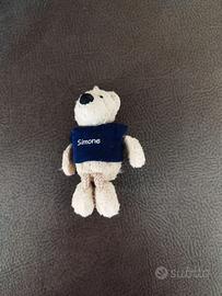Mini Peluche Orsetto Personalizzato "Simone"
