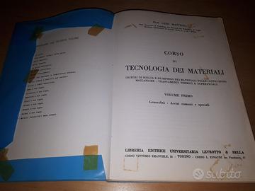 LIBRO CORSO DI TECNOLOGIA DEI MATERIALI – VOLUME 1